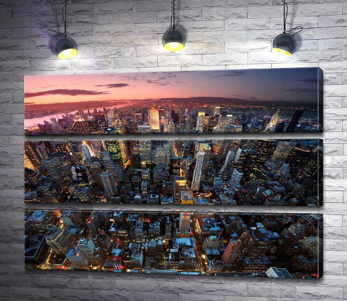 модульная картина Закат над Манхэттеном (Manhattan) (Модуль №15)
