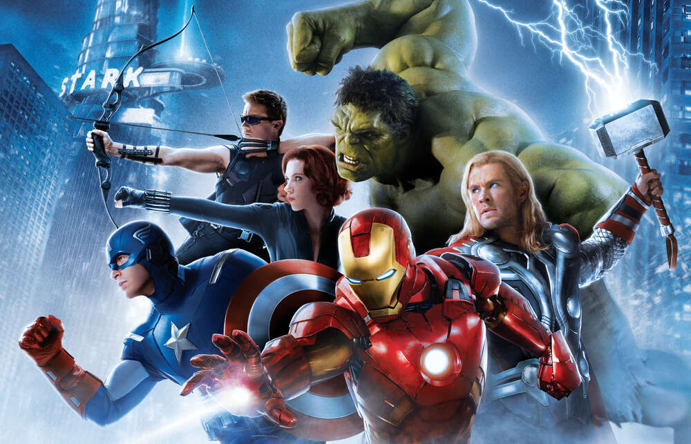 картина-постер Відважні супергерої на постері до фільму "Месники: Ера Альтрона" (Avengers: Age of Ultron)