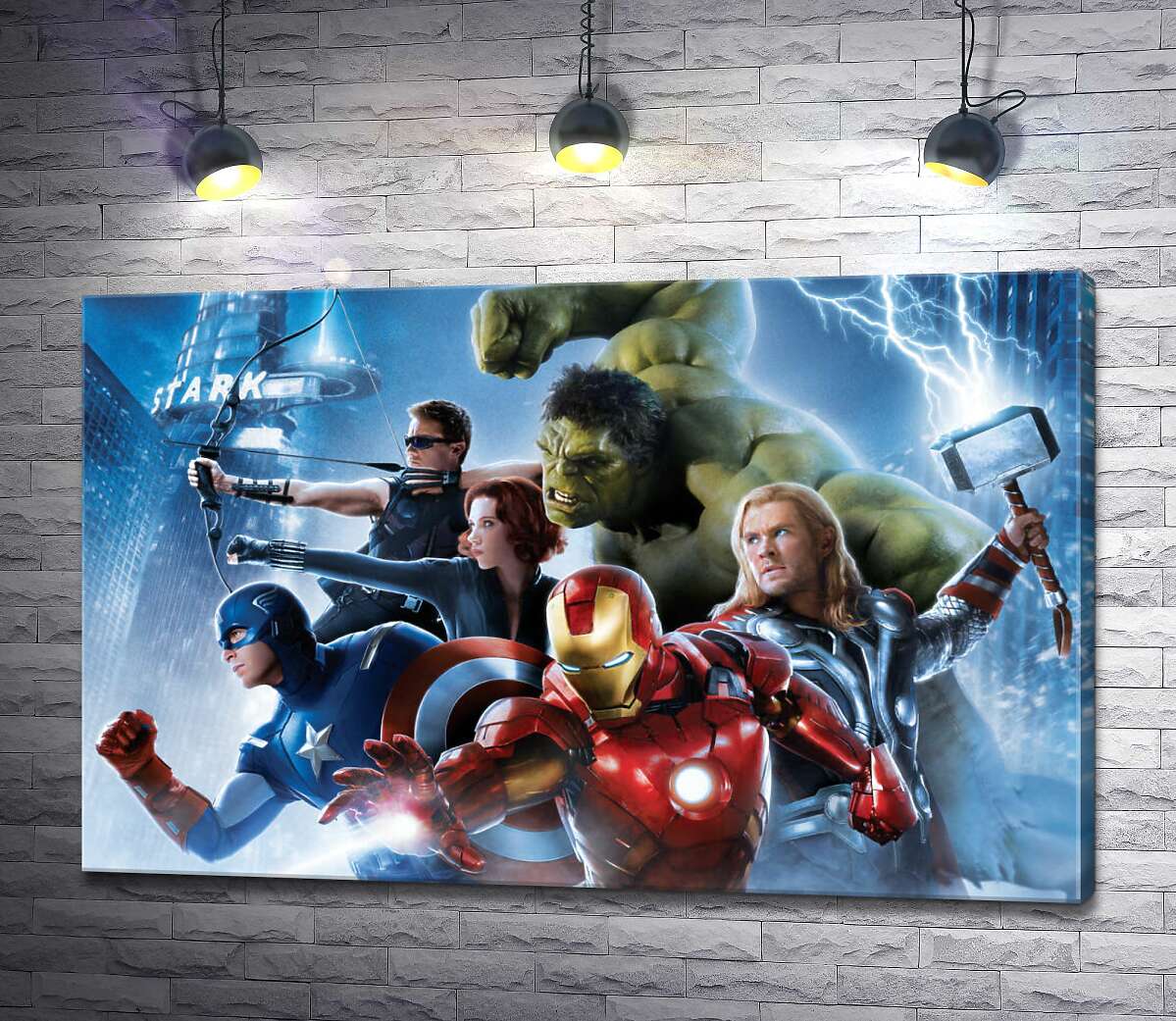 картина Отважные супергерои на постере к фильму "Мстители: Эра Альтрона" (Avengers: Age of Ultron)