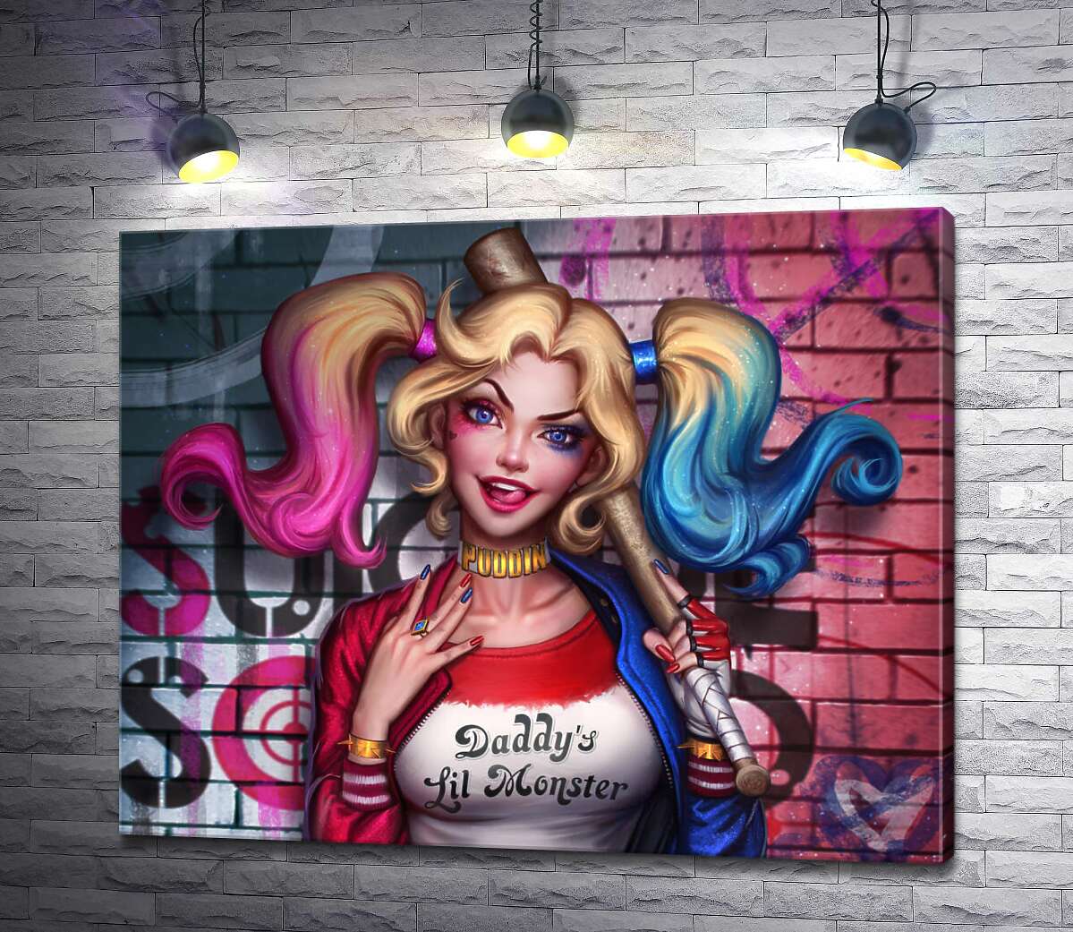 картина Яркая хулиганка Харли Квинн (Harley Quinn)
