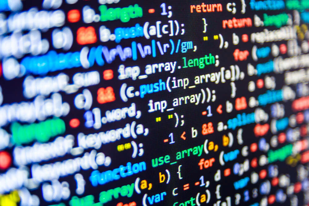 картина-постер Кольорові коди програмування