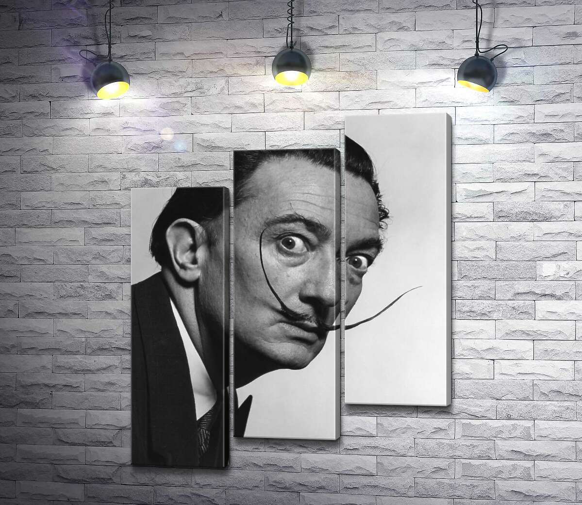модульна картина Художник Сальвадор Далі (Salvador Dali) із знаменитими вусами (Модуль №14)