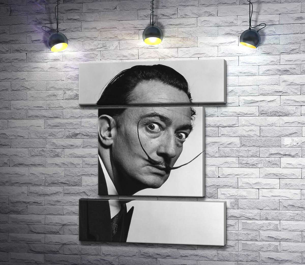 модульна картина Художник Сальвадор Далі (Salvador Dali) із знаменитими вусами (Модуль №18)