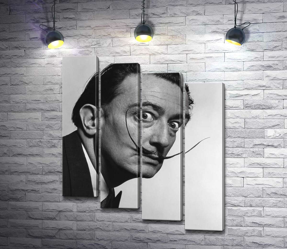 модульна картина Художник Сальвадор Далі (Salvador Dali) із знаменитими вусами (Модуль №19)