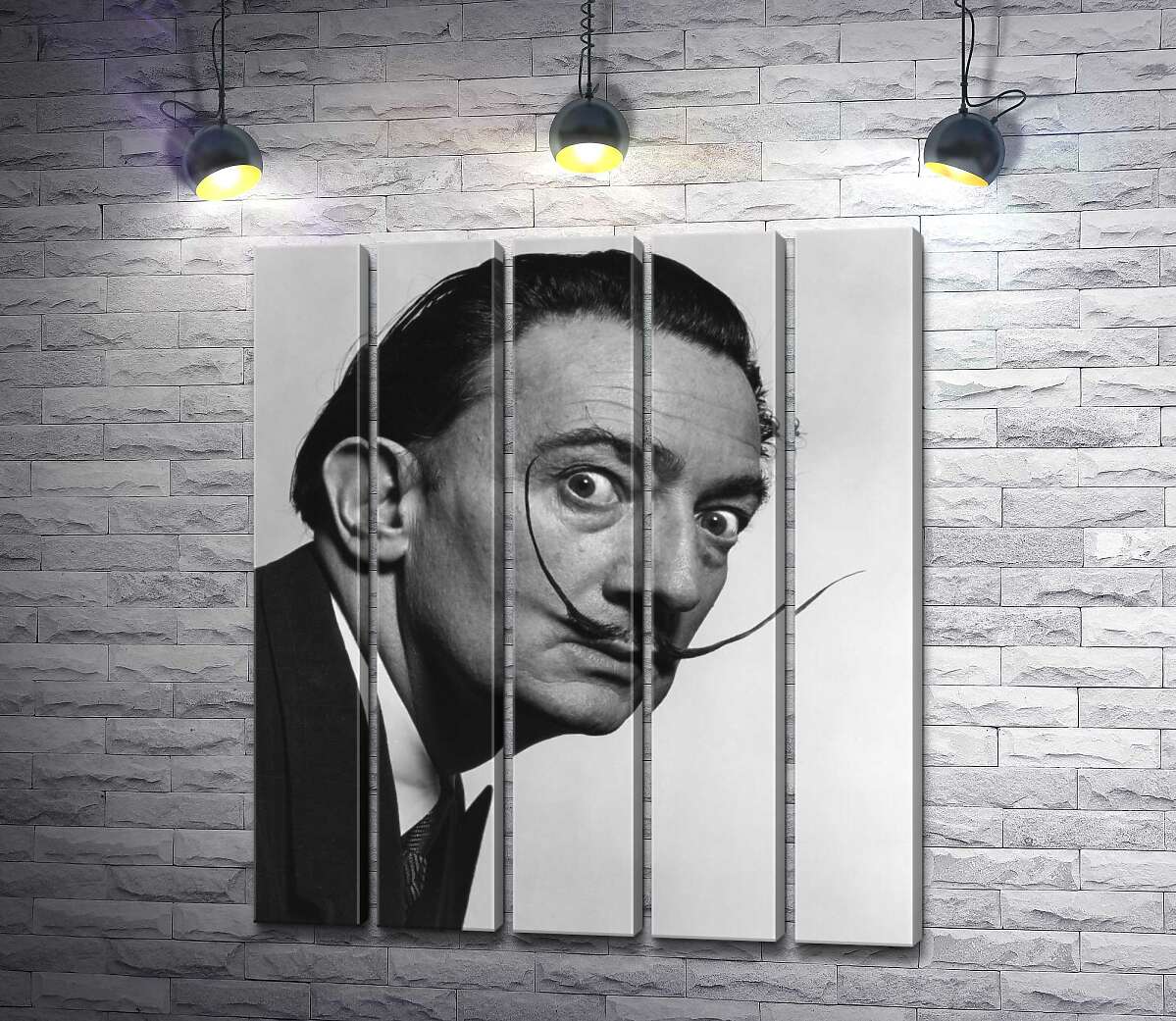 модульная картина Художник Сальвадор Дали (Salvador Dali) со знаменитыми усами (Модуль №26)