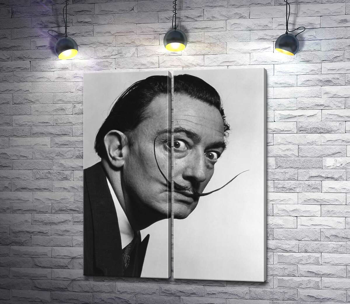 модульная картина Художник Сальвадор Дали (Salvador Dali) со знаменитыми усами