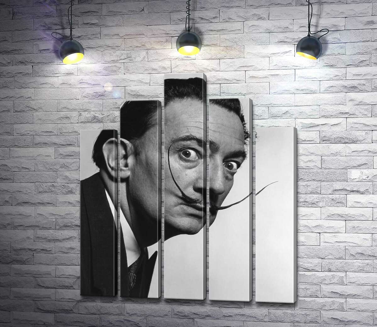 модульна картина Художник Сальвадор Далі (Salvador Dali) із знаменитими вусами (Модуль №29)