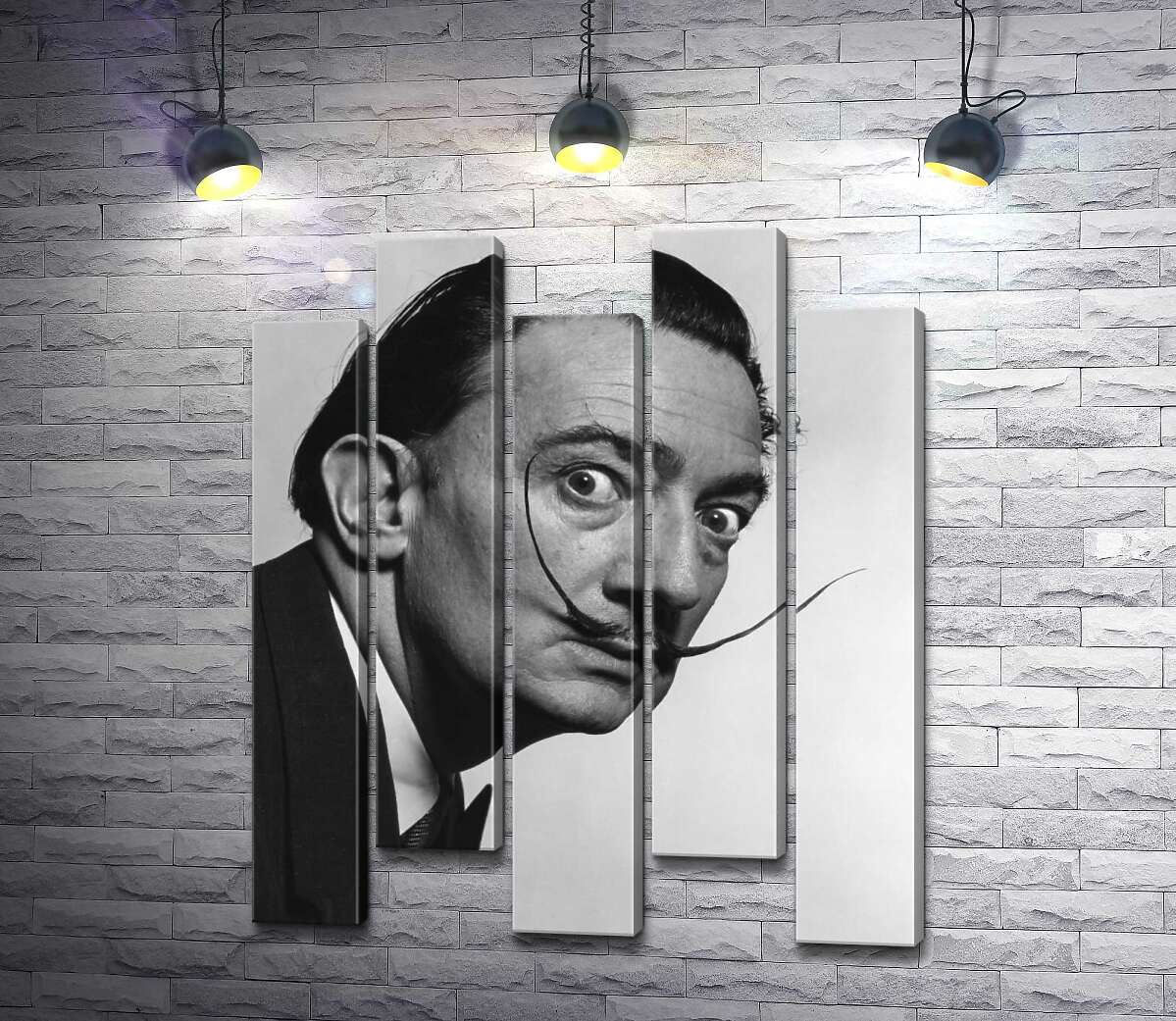 модульна картина Художник Сальвадор Далі (Salvador Dali) із знаменитими вусами (Модуль №30)