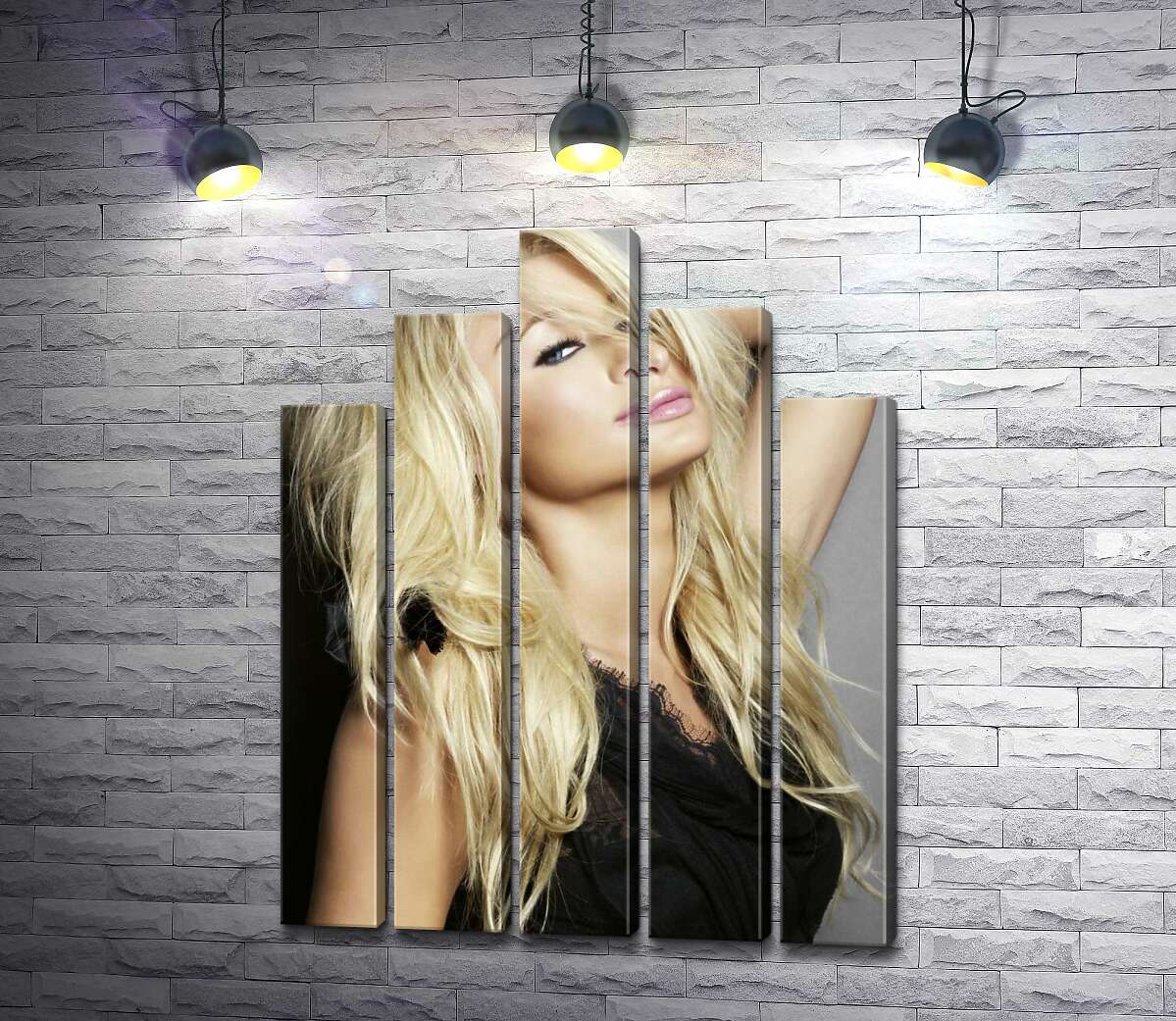 модульна картина Акторка Періс Гілтон (Paris Hilton) у спокусливому вбранні (Модуль №29)