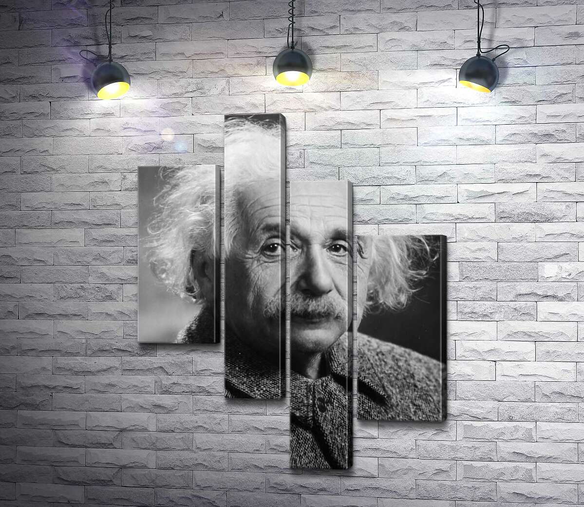 модульная картина Портрет гениального физика Альберта Эйнштейна (Albert Einstein) (Модуль №21)