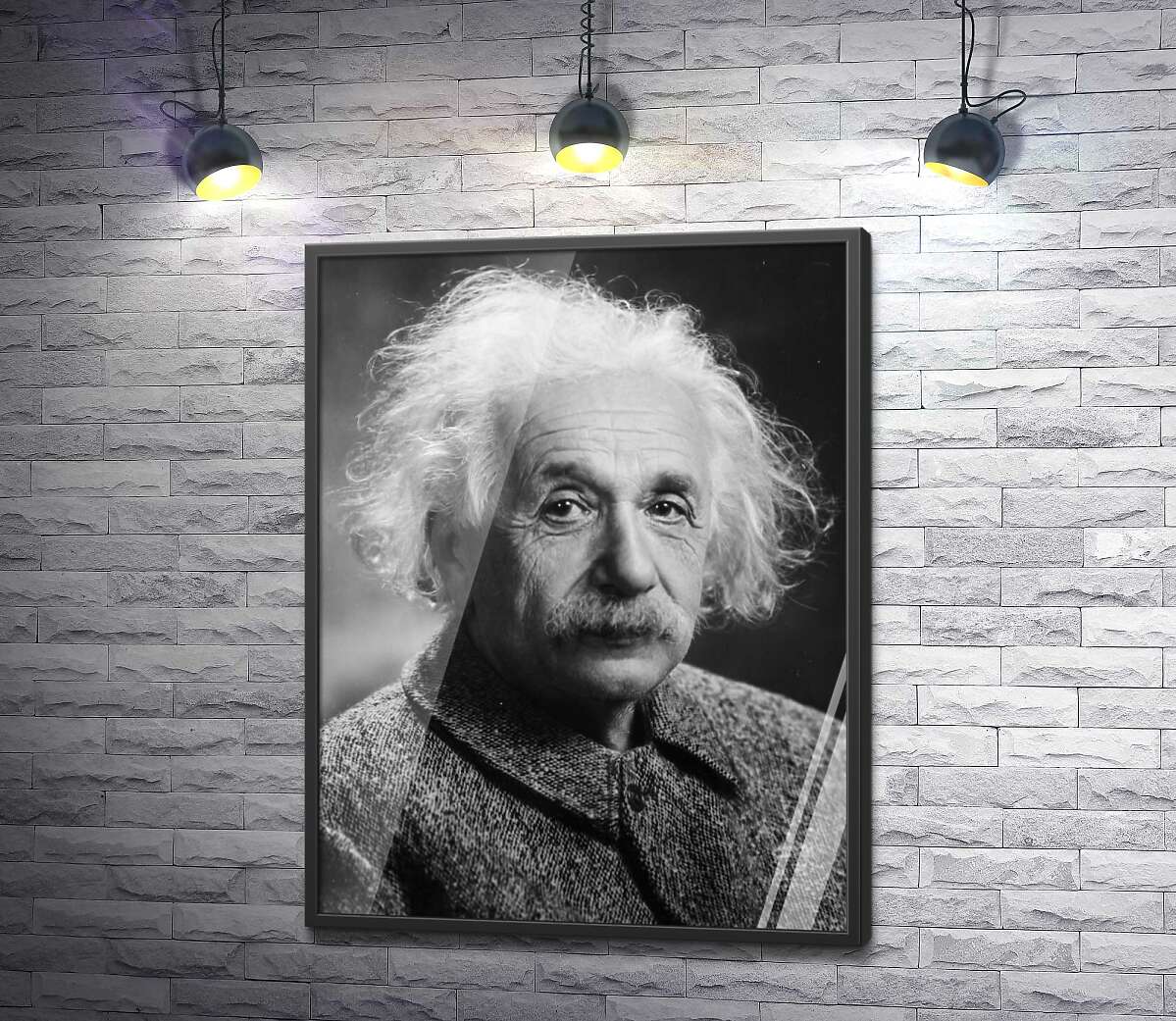 постер Портрет гениального физика Альберта Эйнштейна (Albert Einstein)