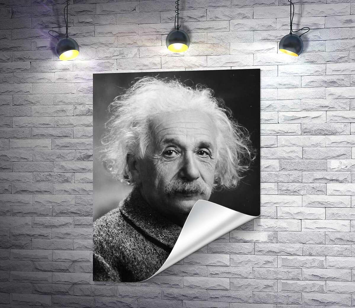 друк Портрет геніального фізика Альберта Ейнштейна (Albert Einstein)