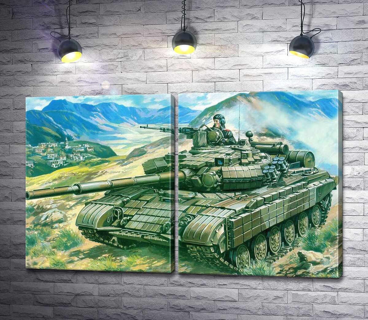 модульна картина Т-64БВ - основний танк сухопутних військ України