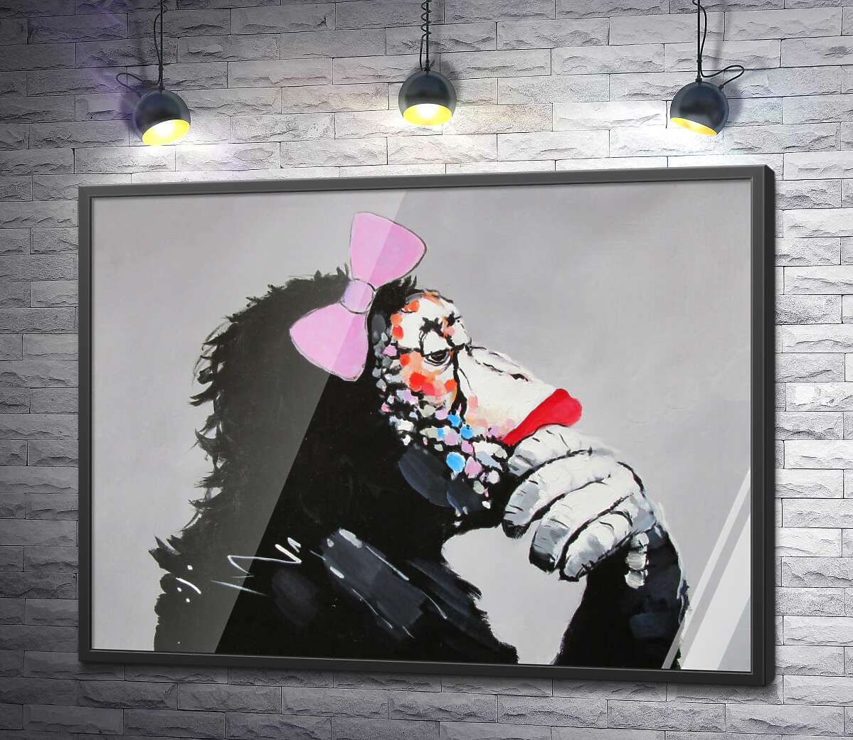 постер Леди обезьяна – Бэнкси (Banksy)