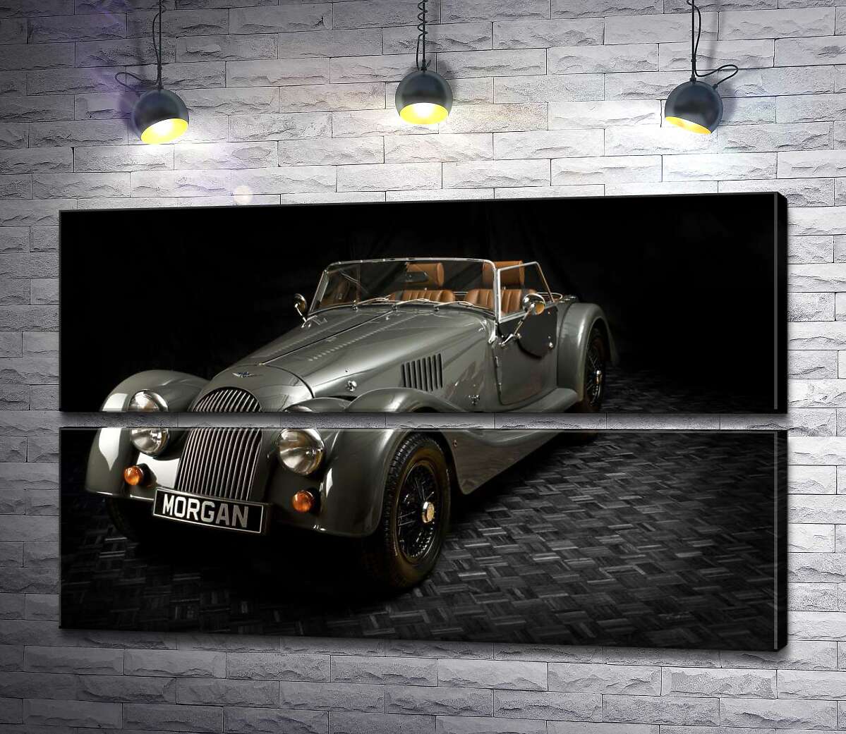 модульна картина Люксовий ретро-автомобіль Morgan Roadster (Модуль №7)