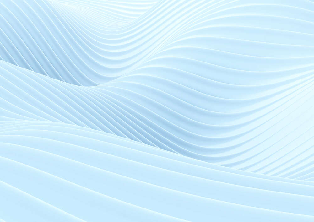 картина-постер Ребристі хвилі кольору ніжної блакиті