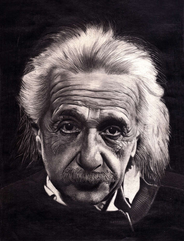 картина-постер Известный физик Альберт Эйнштейн (Albert Einstein)