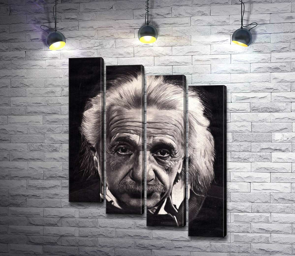модульная картина Известный физик Альберт Эйнштейн (Albert Einstein) (Модуль №19)