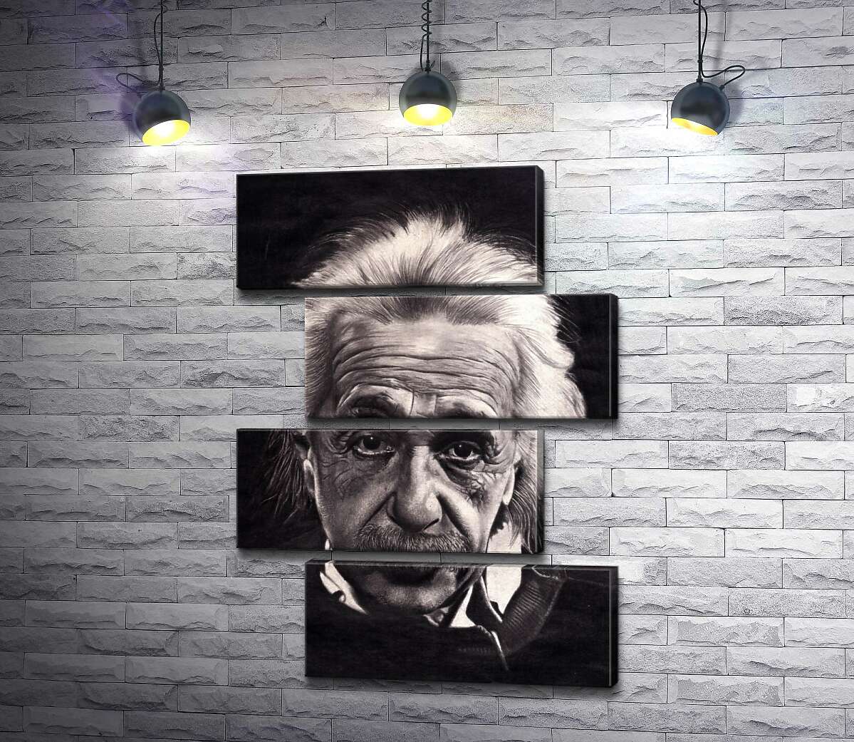 модульная картина Известный физик Альберт Эйнштейн (Albert Einstein) (Модуль №23)