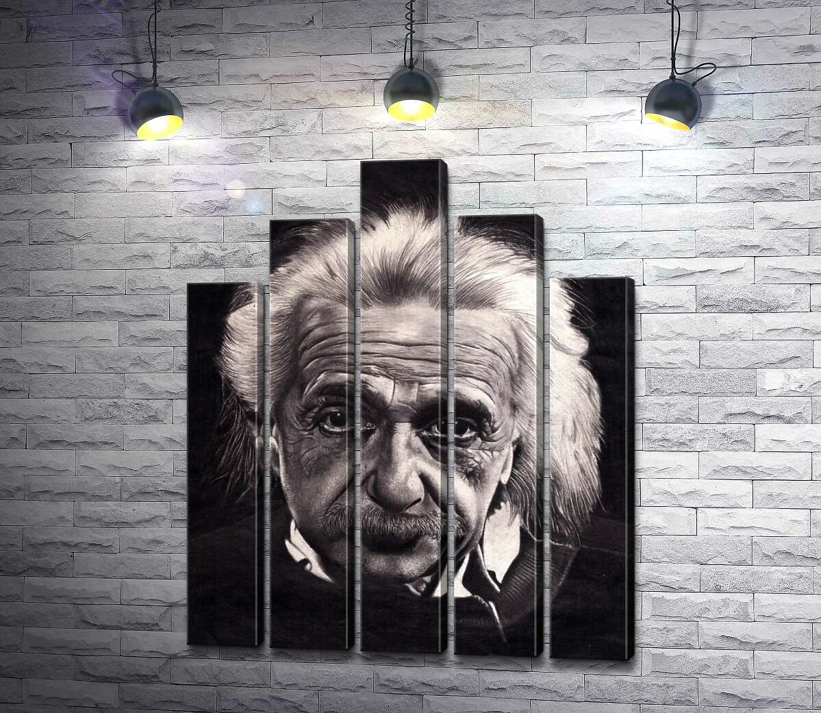 модульная картина Известный физик Альберт Эйнштейн (Albert Einstein) (Модуль №29)