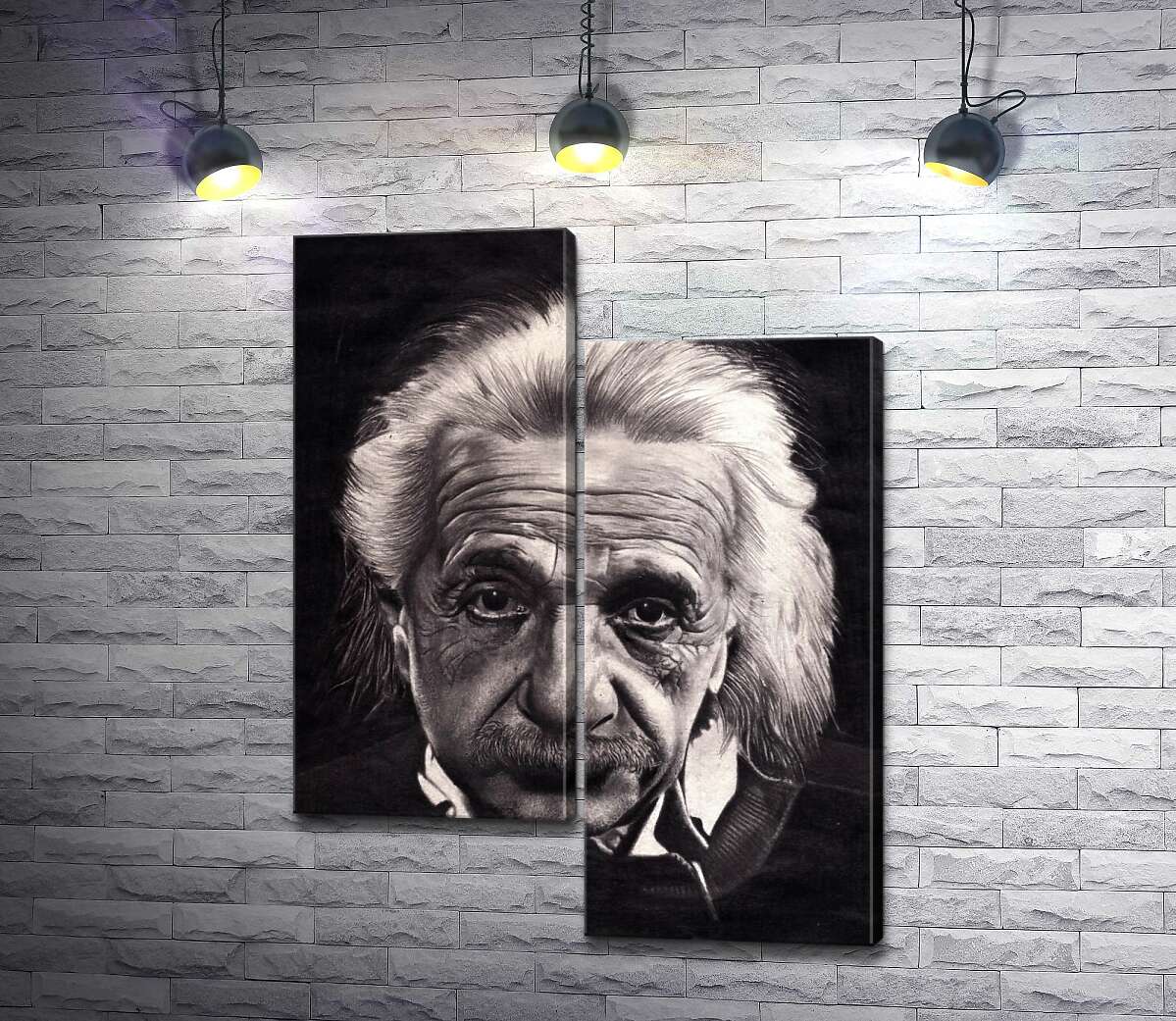модульна картина Відомий фізик Альберт Ейнштейн (Albert Einstein) (Модуль №9)