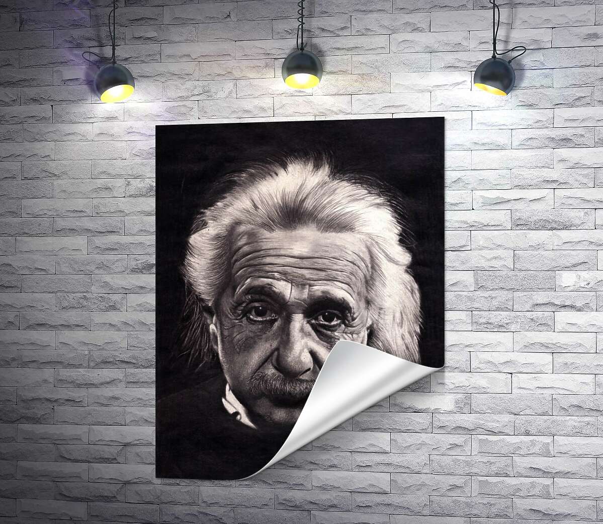 печать Известный физик Альберт Эйнштейн (Albert Einstein)