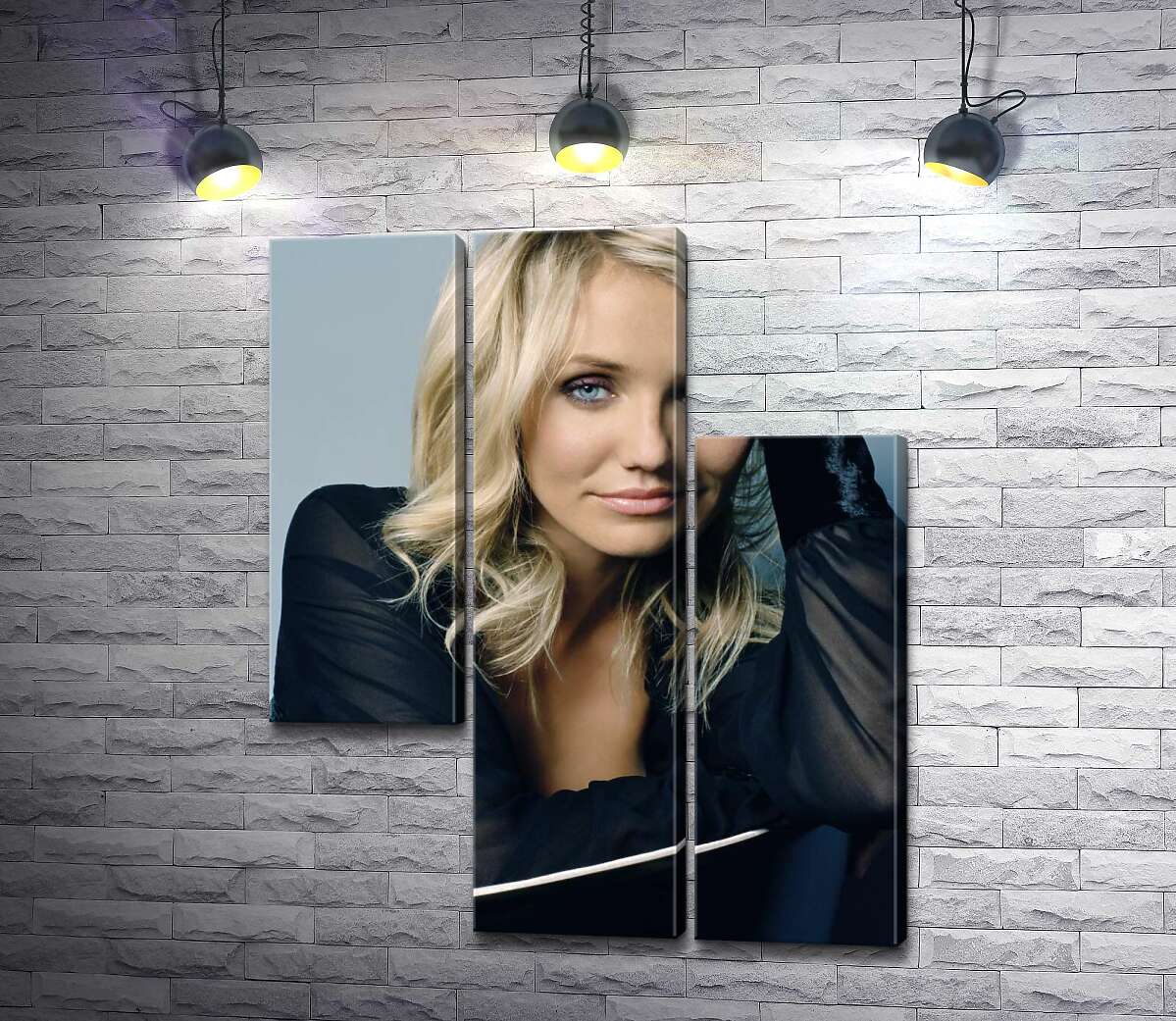 модульна картина Зіркова актриса Кемерон Діас (Cameron Diaz) (Модуль №13)