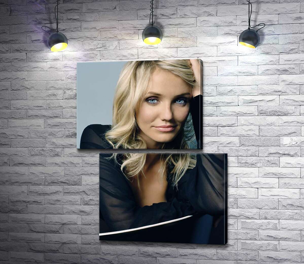 модульная картина Звездная актриса Кэмерон Диас (Cameron Diaz) (Модуль №8)
