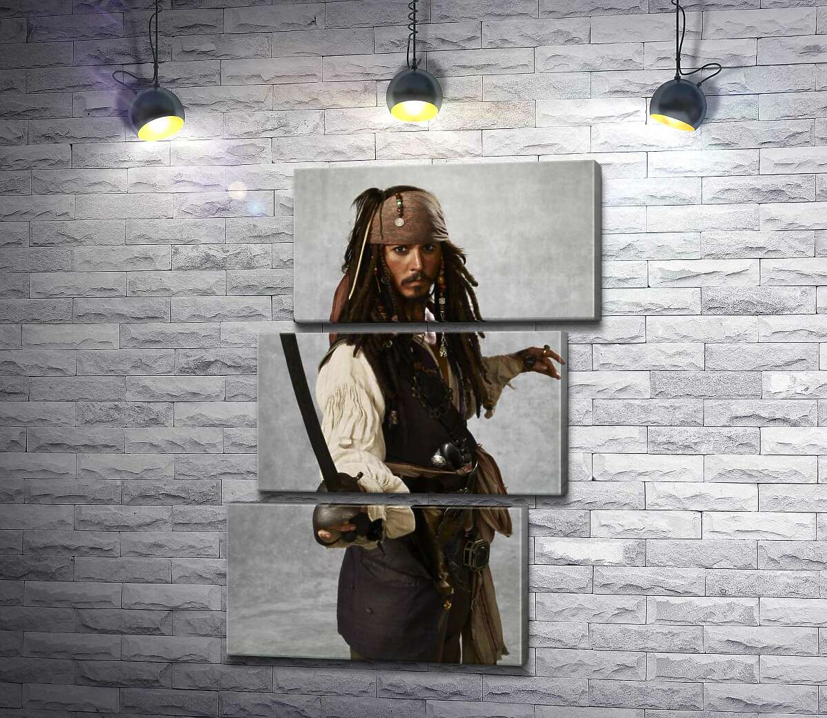 модульна картина Легенда піратського світу - капітан Джек Горобець (Jack Sparrow) (Модуль №17)