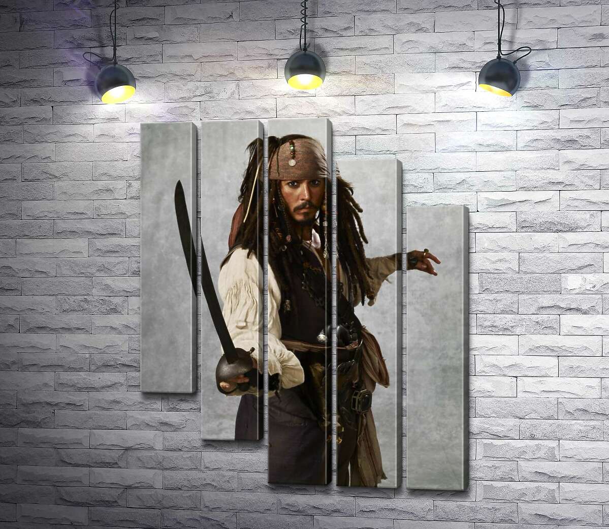 модульна картина Легенда піратського світу - капітан Джек Горобець (Jack Sparrow) (Модуль №28)