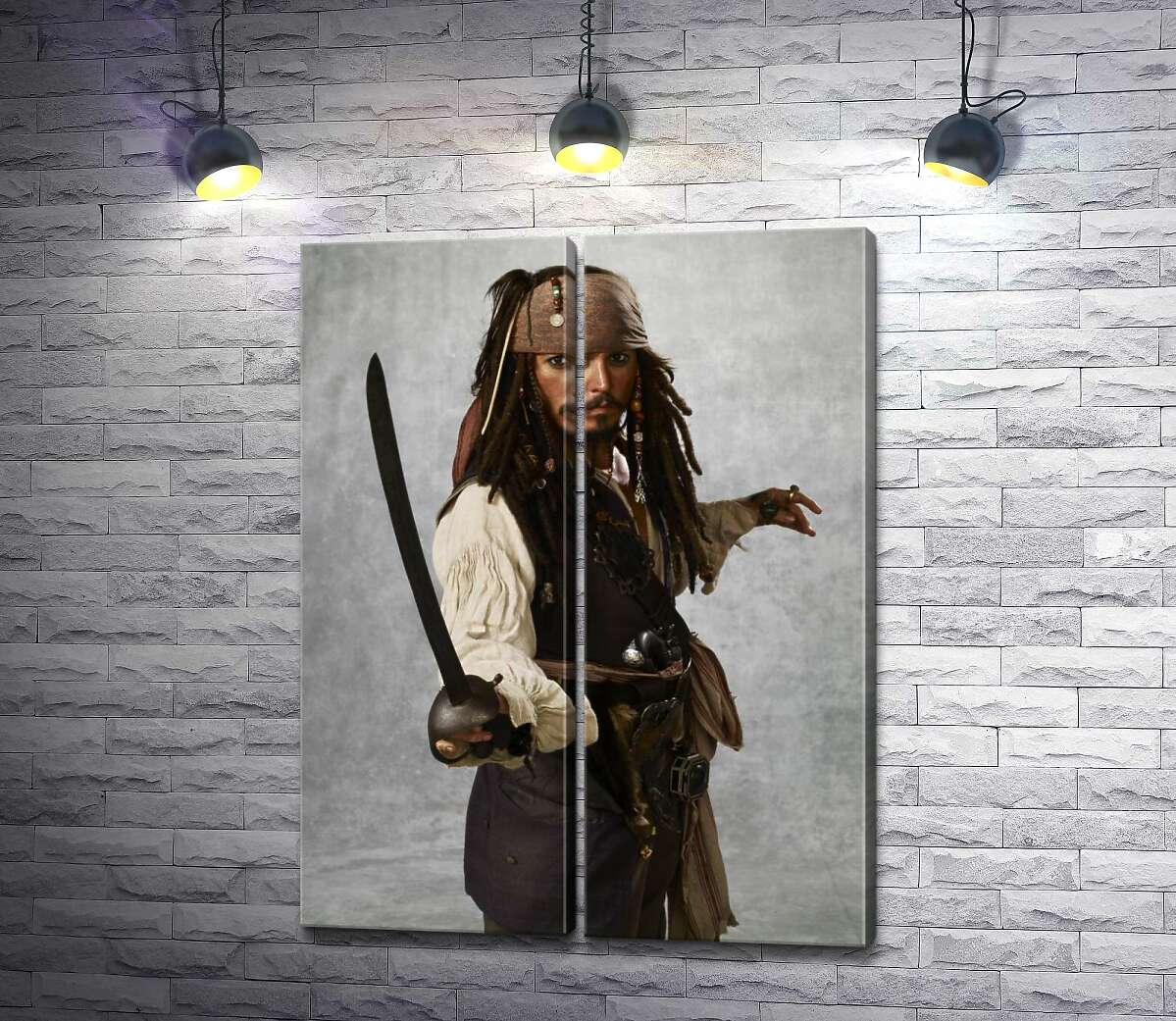 модульная картина Легенда пиратского мира – капитан Джек Воробей (Jack Sparrow)