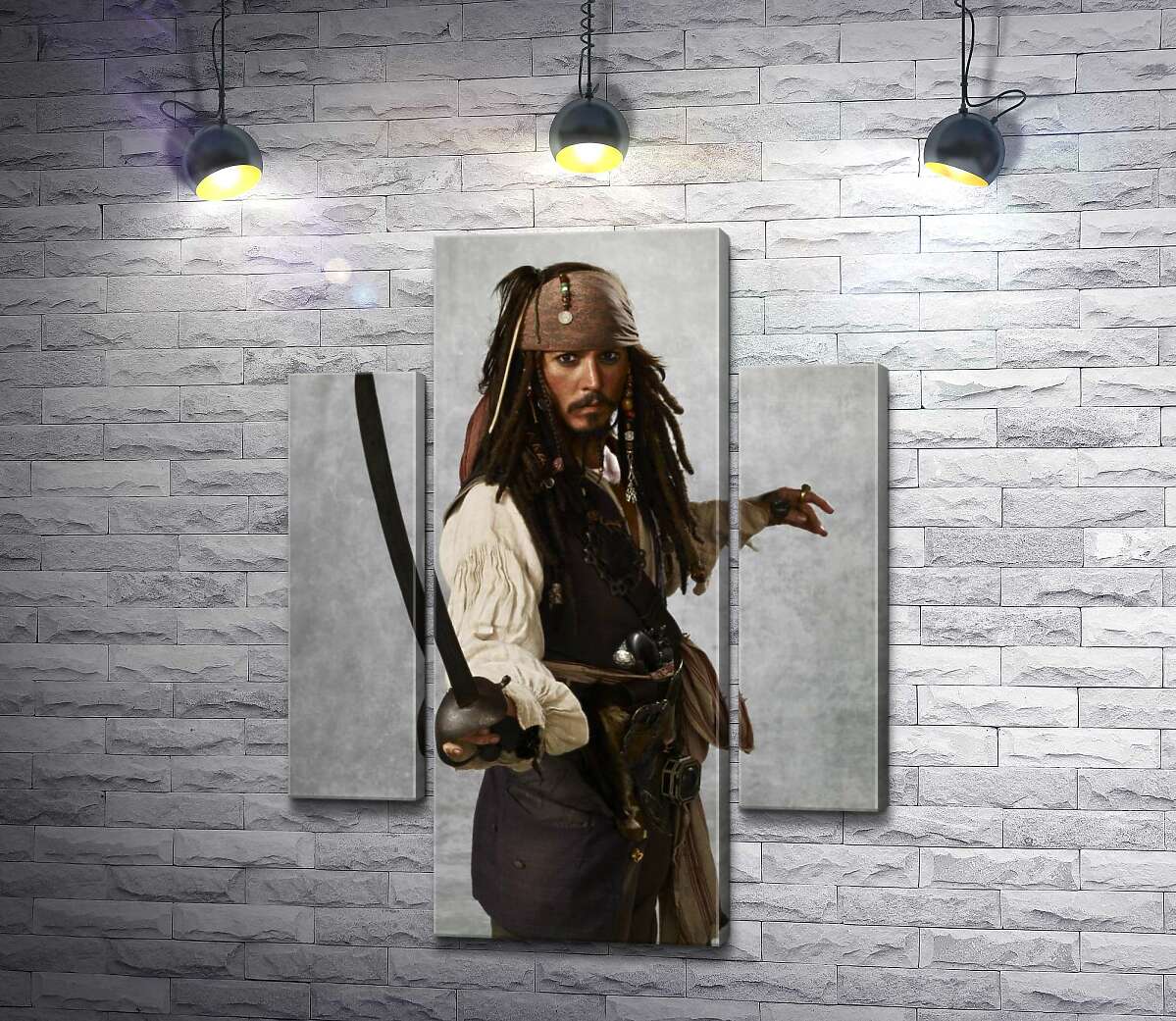 модульна картина Легенда піратського світу - капітан Джек Горобець (Jack Sparrow) (Модуль №5)