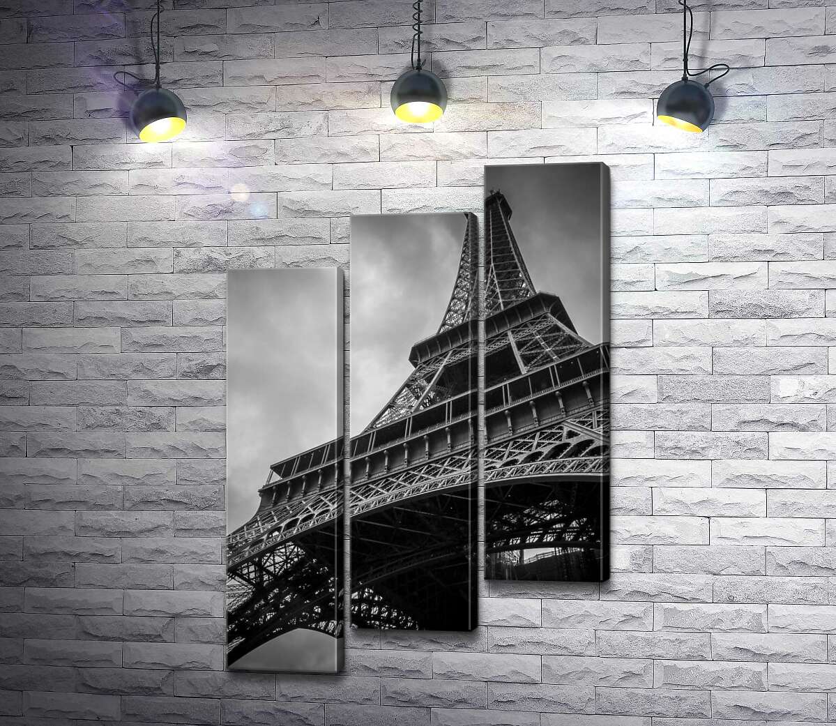 модульная картина Металлическая конструкция Эйфелевой башни (Eiffel tower) (Модуль №14)