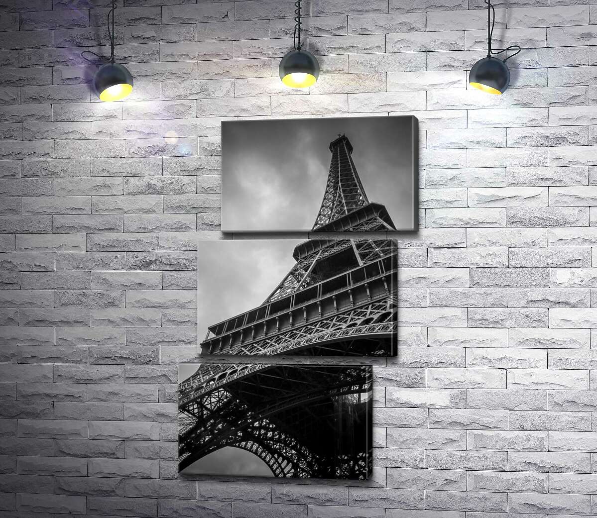 модульная картина Металлическая конструкция Эйфелевой башни (Eiffel tower) (Модуль №17)