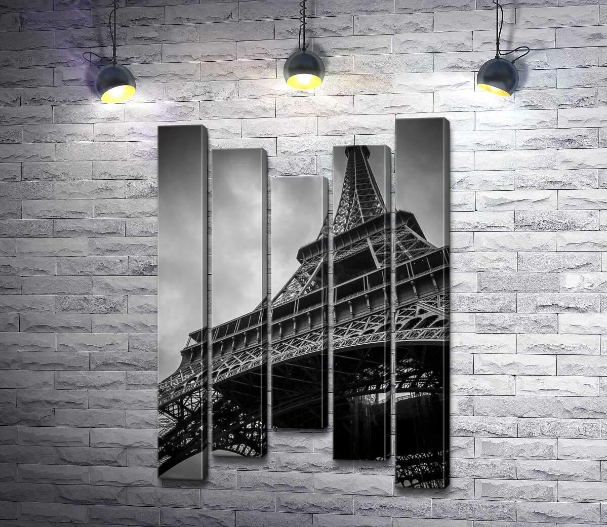 модульная картина Металлическая конструкция Эйфелевой башни (Eiffel tower) (Модуль №27)