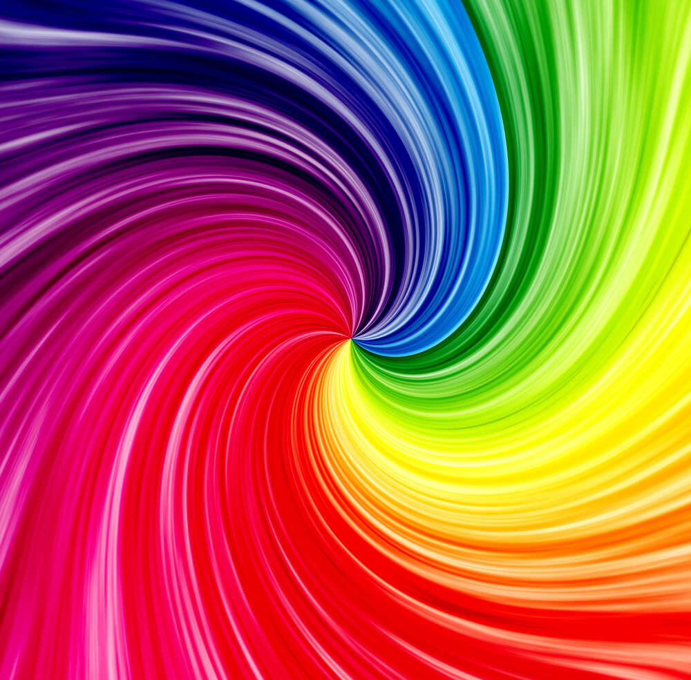 картина-постер Ураган цветов радуги
