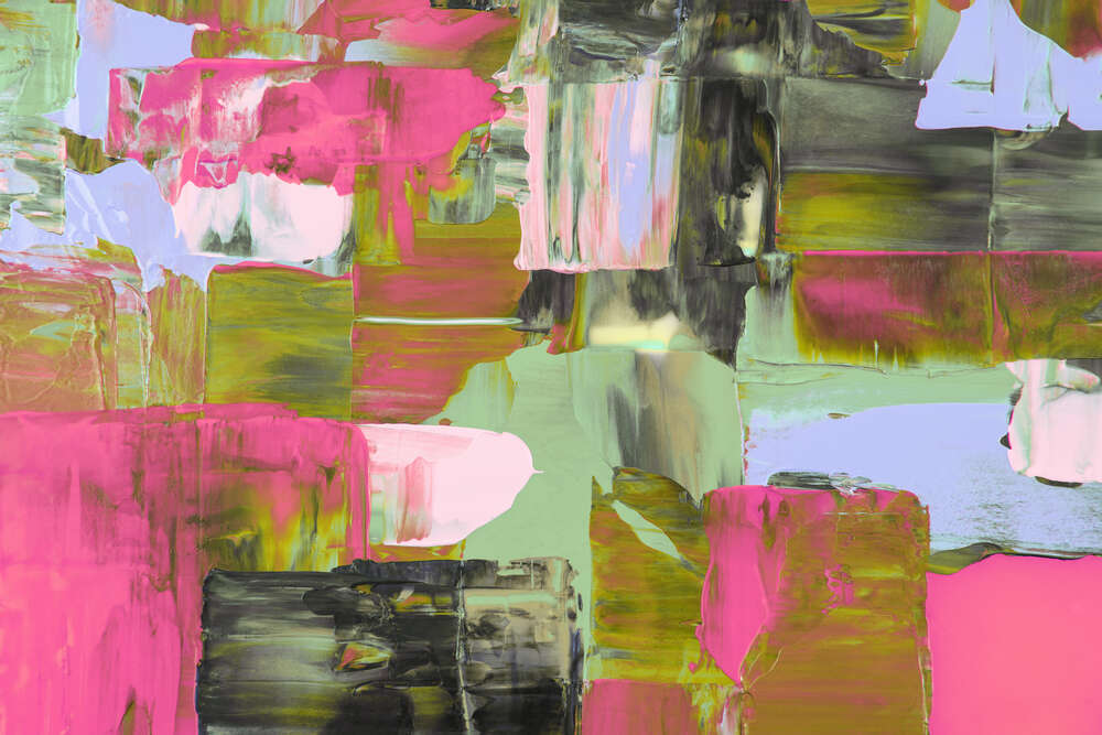 картина-постер Квадрати пастельних кольорів в абстрактному оформленні