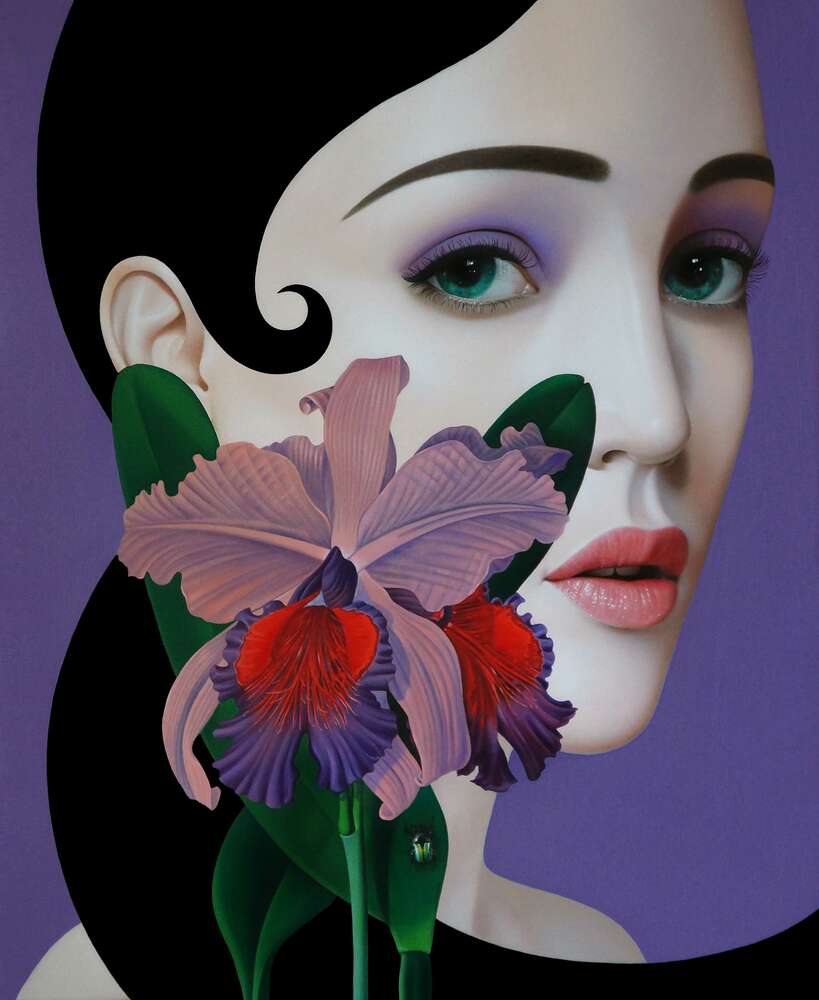 картина-постер Орхидея Магнолия (Orchid Magnolia) - Слава Фокк (Slava Fokk)