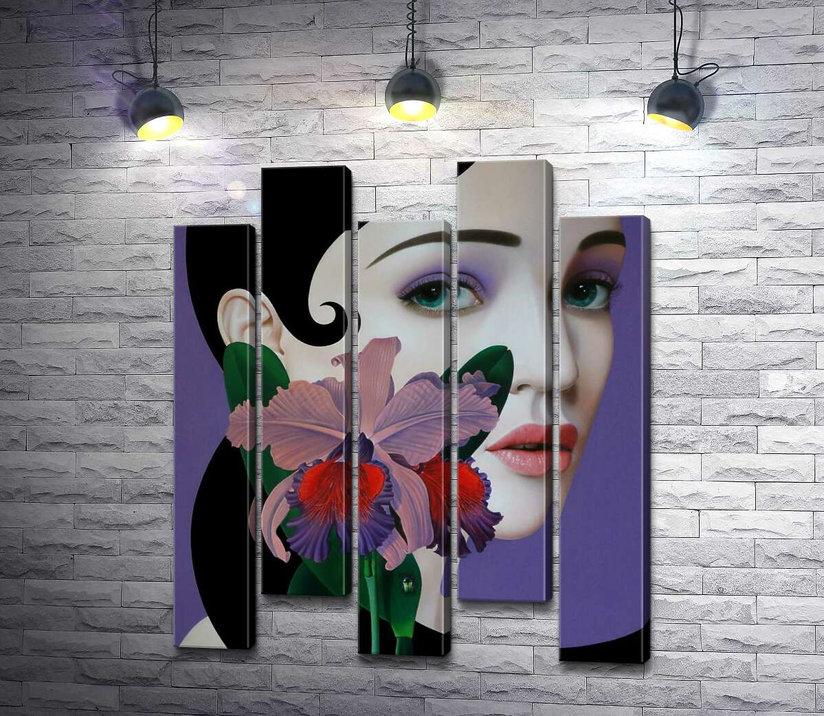 модульна картина Орхідея Магнолія (Orchid Magnolia) (Модуль №30) - Слава Фокк (Slava Fokk)