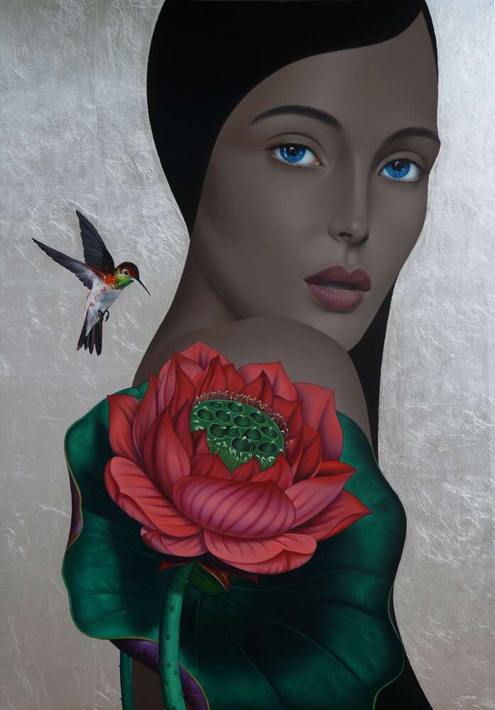 картина-постер Лотос (Lotus) - Слава Фокк (Slava Fokk)