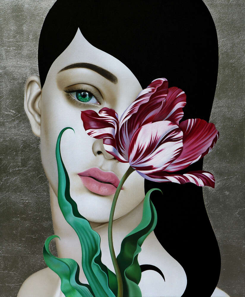 картина-постер Одинокий тюльпан (Lonely tulip) – Слава Фокк (Slava Fokk)