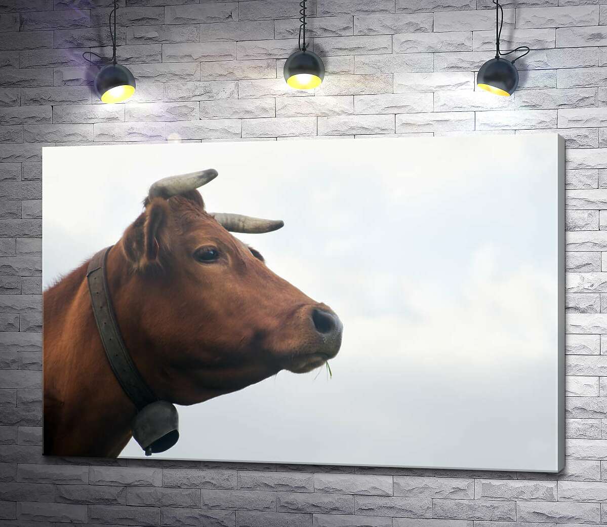 картина Железный колокольчик на шее рогатой коровы