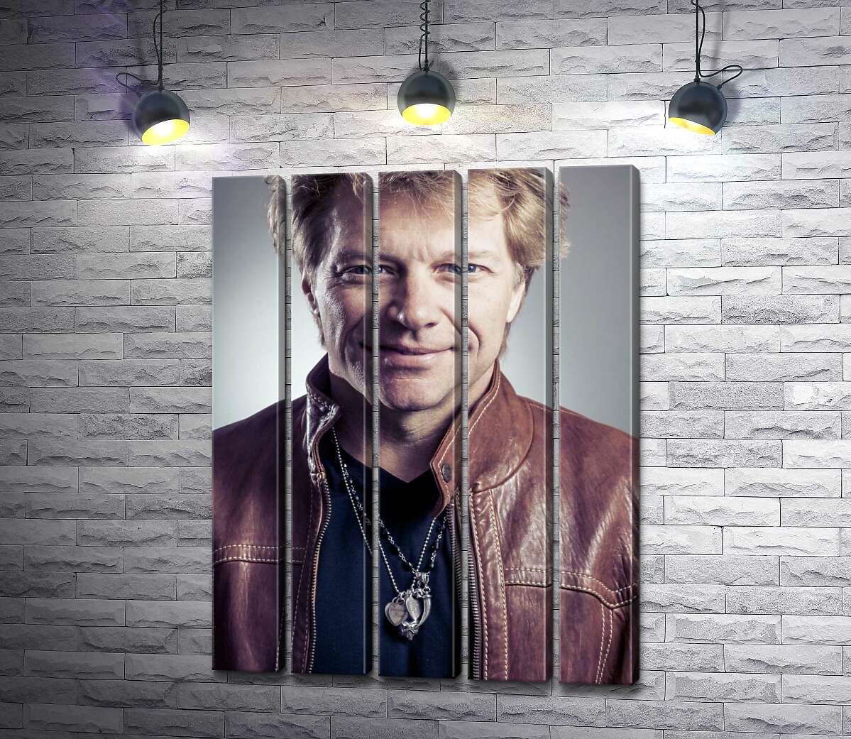 модульная картина Солист рок-группы Джон Бон Джови (Jon Bon Jovi) (Модуль №26)