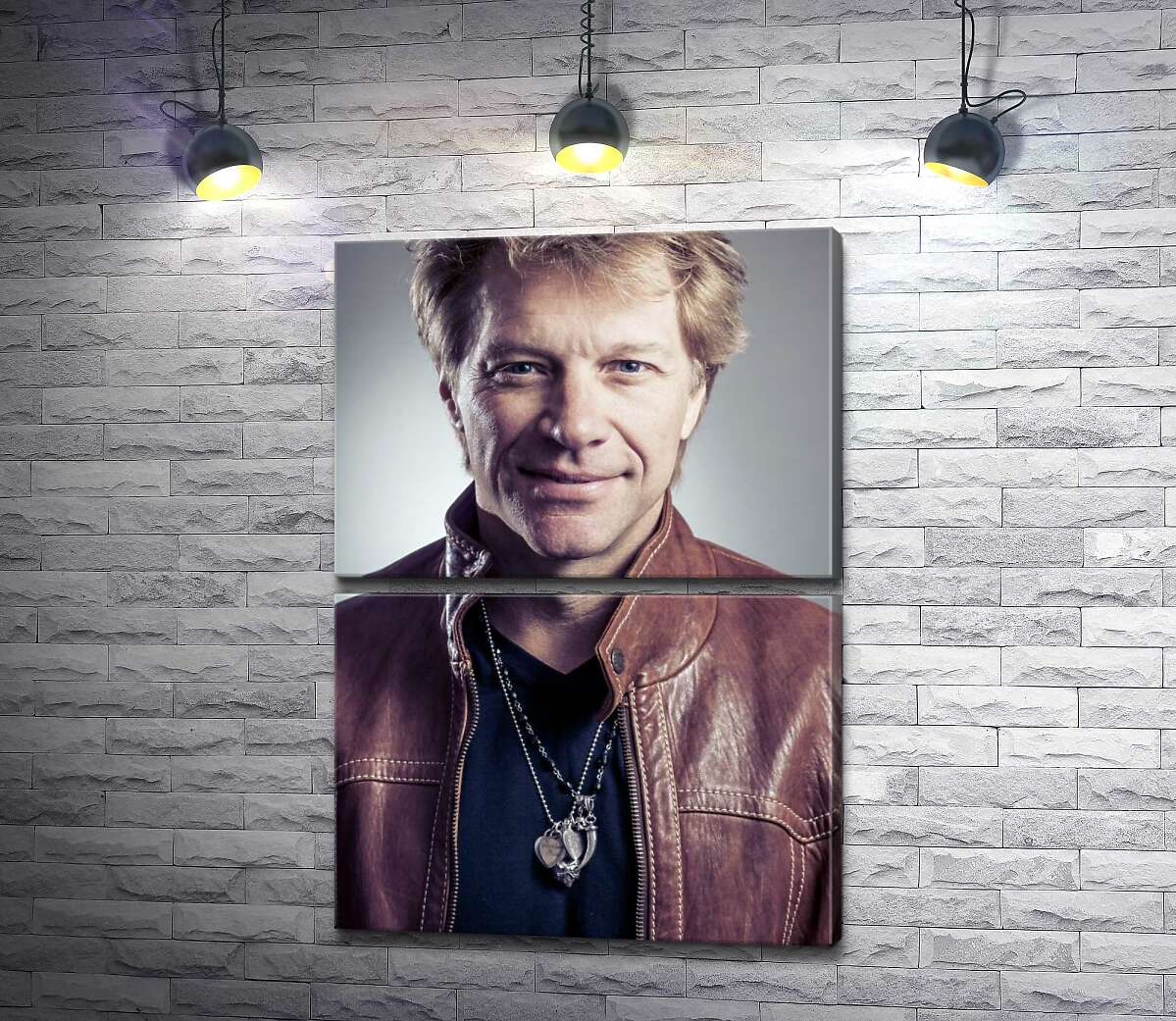 модульная картина Солист рок-группы Джон Бон Джови (Jon Bon Jovi) (Модуль №7)