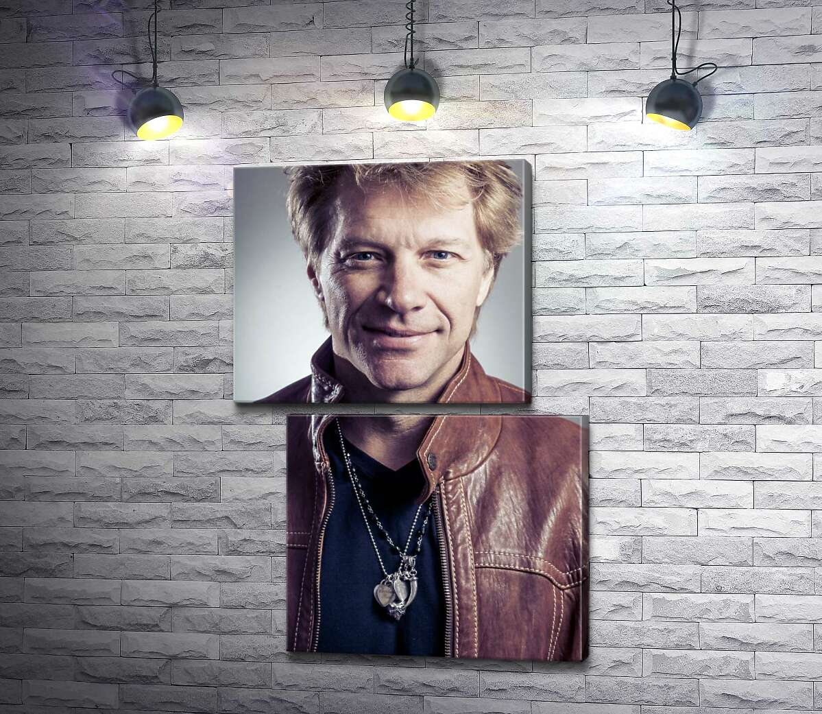 модульная картина Солист рок-группы Джон Бон Джови (Jon Bon Jovi) (Модуль №8)