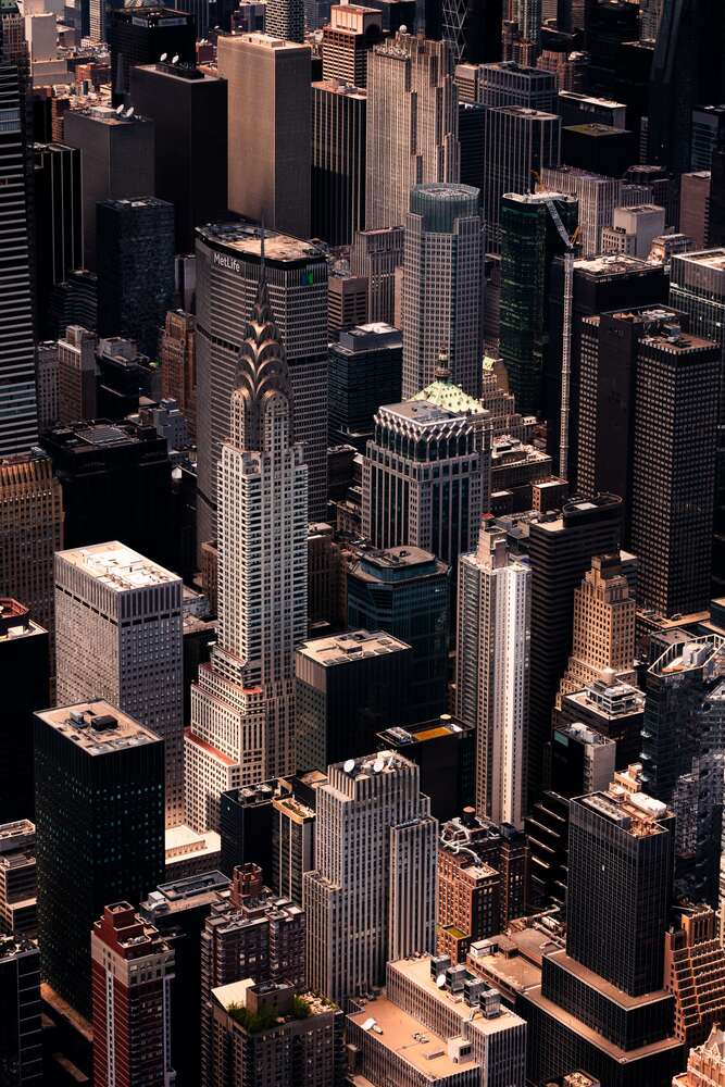 картина-постер Вид на Нью Йорк у перспективі