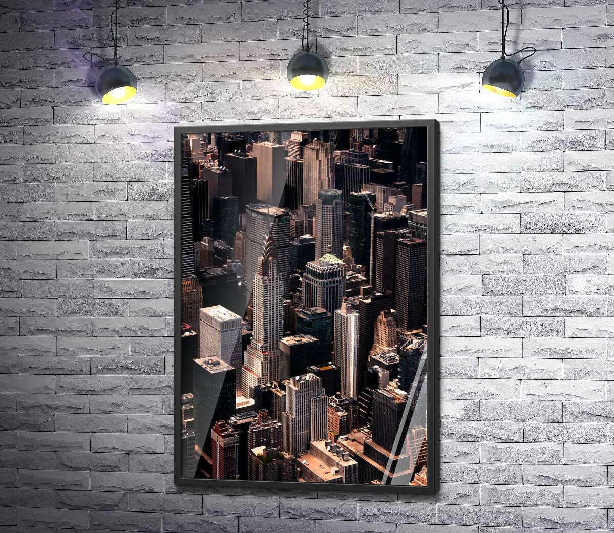постер Вид на Нью Йорк в перспективе