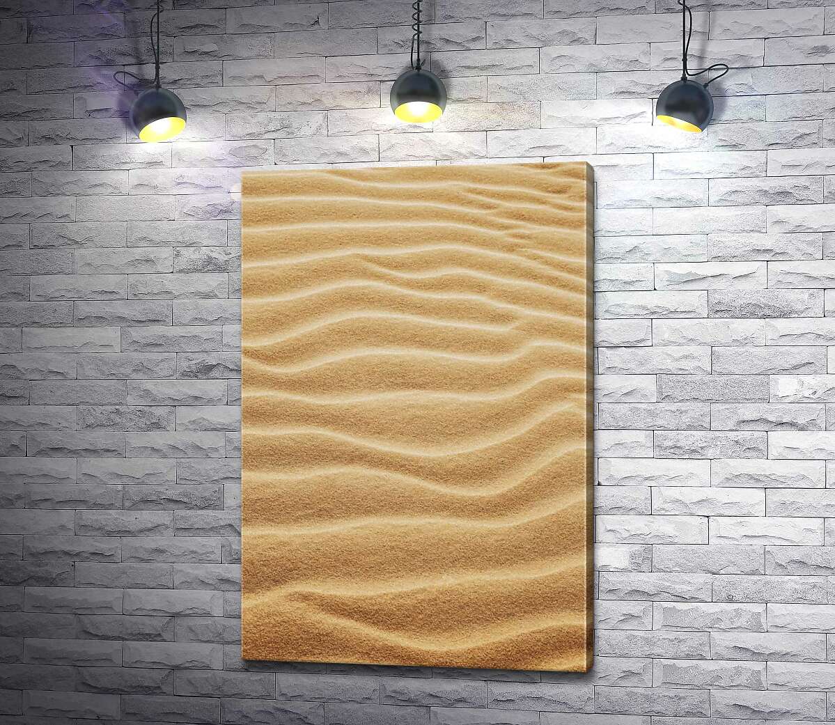 картина Волнистые линии песчаного полотна