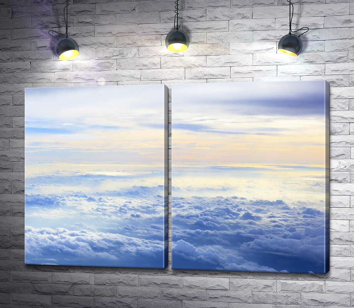 модульная картина Высоко над облаками