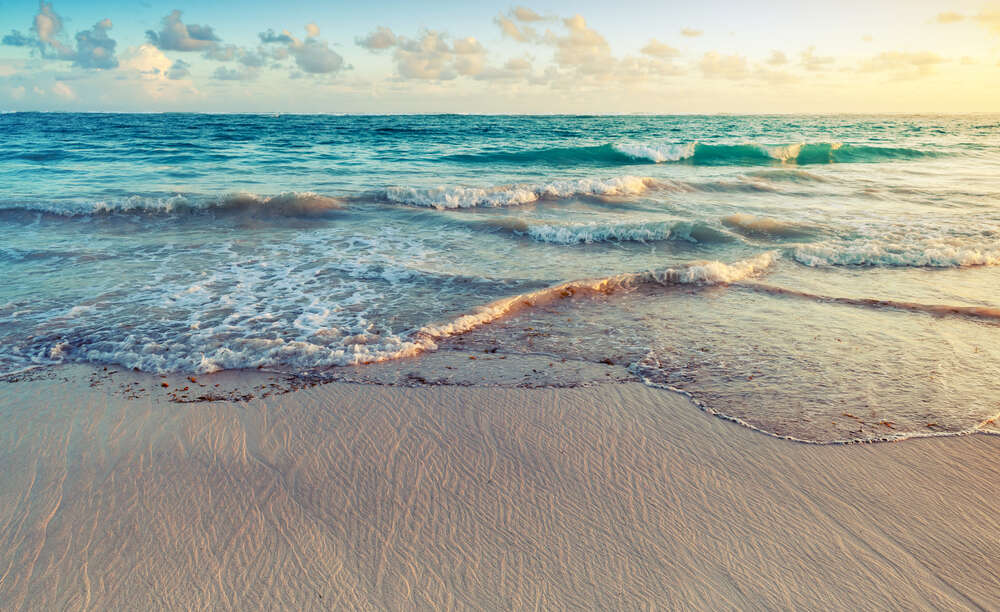 картина-постер Приплив хвиль бірюзового моря